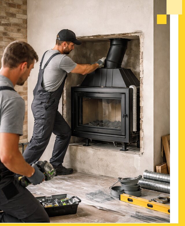 Установка каминных топок в Барнауле: монтаж, подключение
