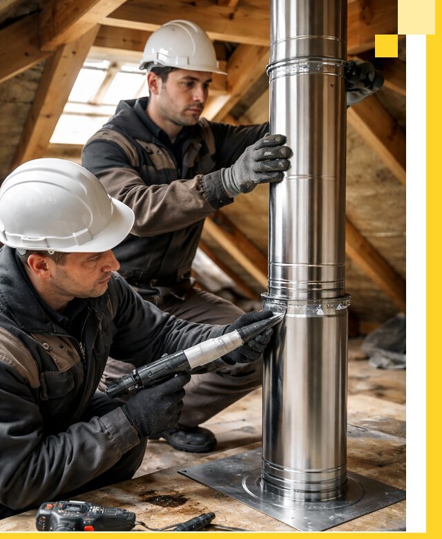 Монтаж дымоходов для каминов в Барнауле с гарантией качества