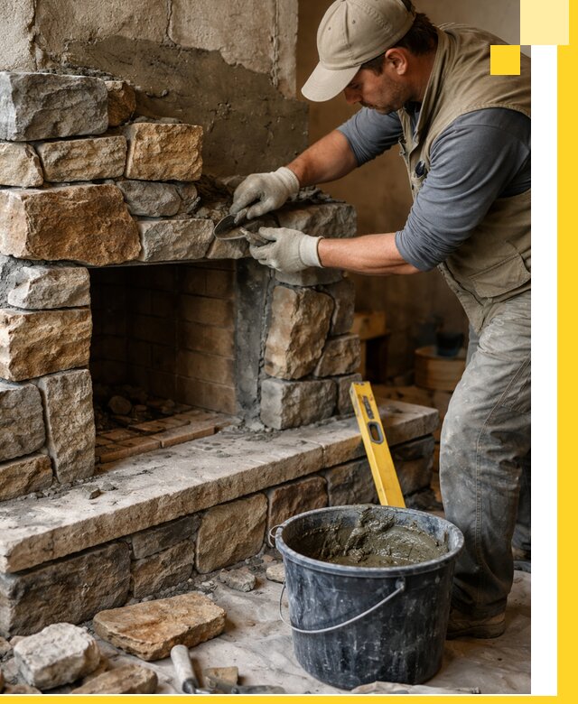 Изготовление и установка каменных каминов под ключ в Барнауле