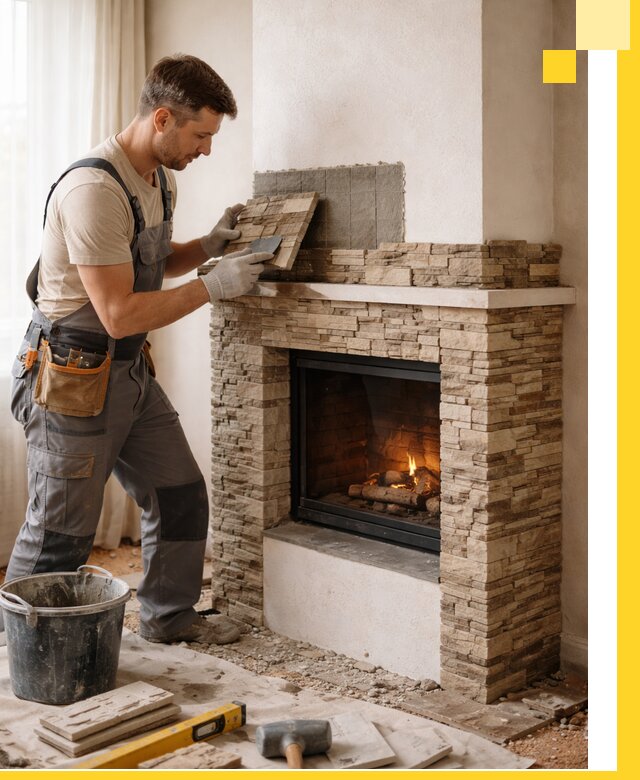 Изготовление и монтаж каминов для дома под ключ в Барнауле