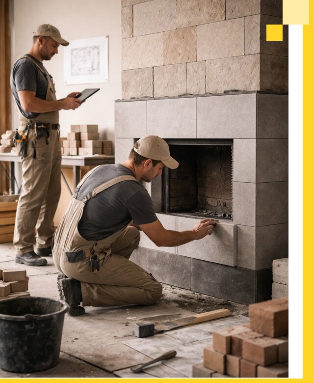 Индивидуальные проекты каминов и каминных систем в Барнауле