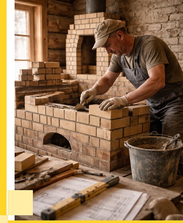 Кладка печей из кирпича в Барнауле цены от 30348 р. - ЭриданБрн