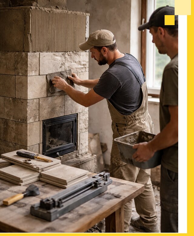 Профессиональная облицовка печей в Барнауле: керамика и камень