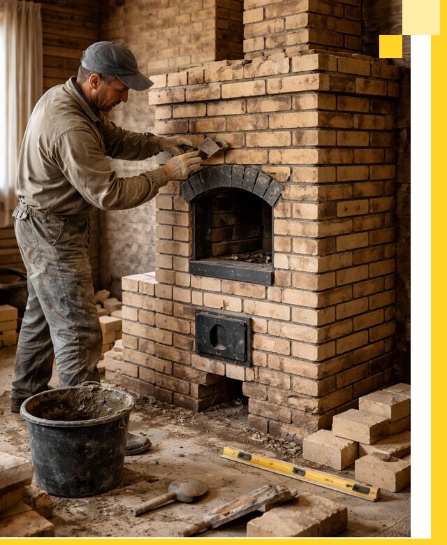 Кирпичные печи под ключ в Барнауле: проектирование и кладка