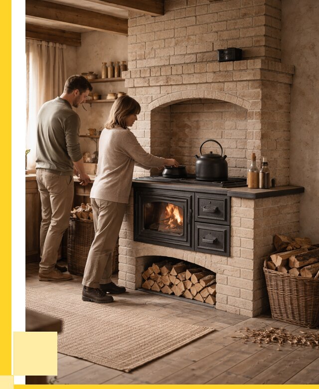 Печи с плитой в Барнауле от 45522 р. | ЭриданБрн — кирпичная печь