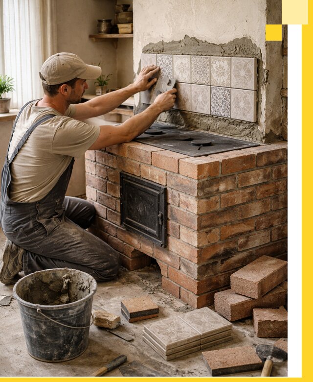 Печи с плитой на заказ монтаж гарантия и сервис в Барнауле