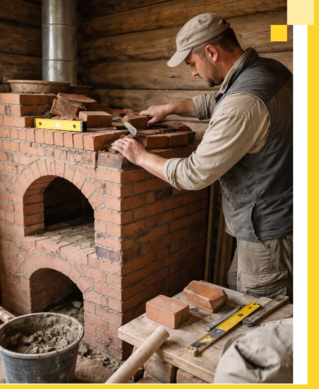 Изготовление и установка русских печей в Барнауле под ключ