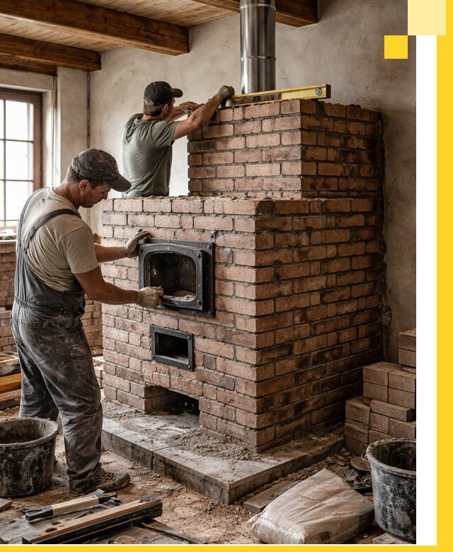 Печи для загородного дома под ключ в Барнауле — монтаж и сервис