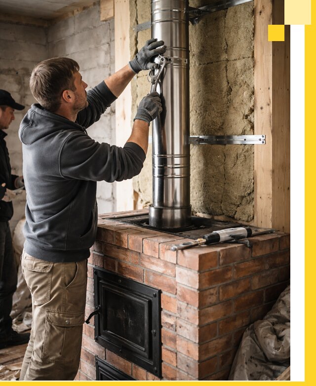 Изготовление и монтаж печей и дымоходов под ключ в Барнауле
