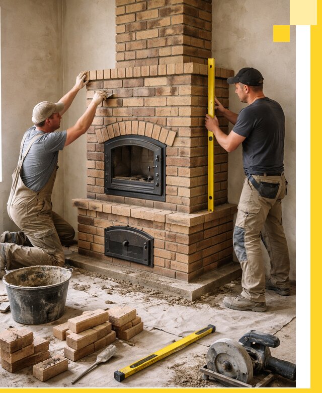 Продажа и установка печей и каминов для дома под ключ в Барнауле