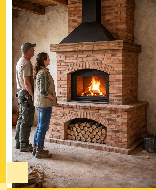 Печи камины из кирпича в Барнауле от 121392 р. | ЭриданБрн