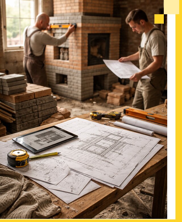 Проекты печей и каминов с индивидуальным дизайном в Барнауле