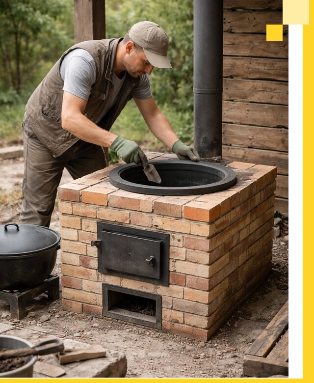 Изготовление и установка печей для казана в Барнауле под ключ