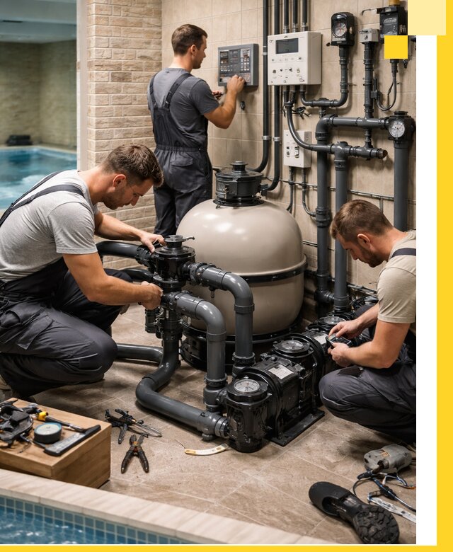 Комплексное оборудование для бассейнов под ключ в Барнауле