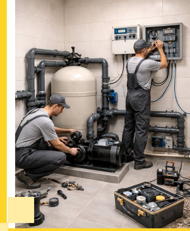 Монтаж оборудования для бассейнов в Барнауле от 40464 р. | ЭриданБрн