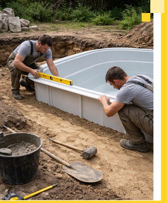 Производство и установка пластиковых бассейнов в Барнауле под ключ