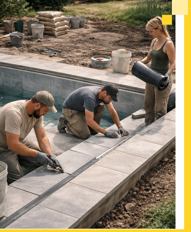 Строительство и монтаж уличных бассейнов под ключ в Барнауле