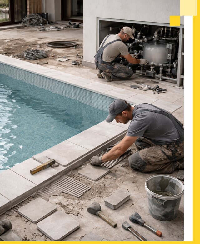 Строительство и монтаж бассейнов в коттедже в Барнауле