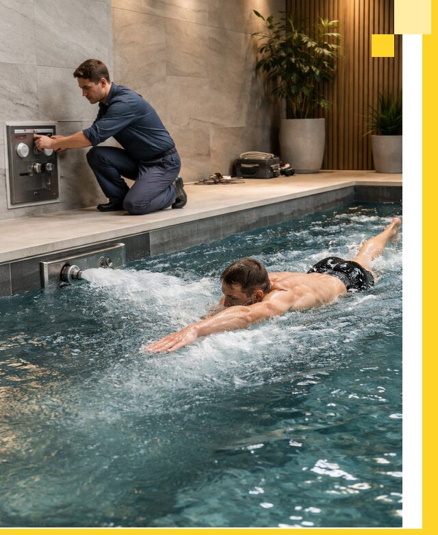 Проектирование и монтаж бассейнов с противотоком в Барнауле