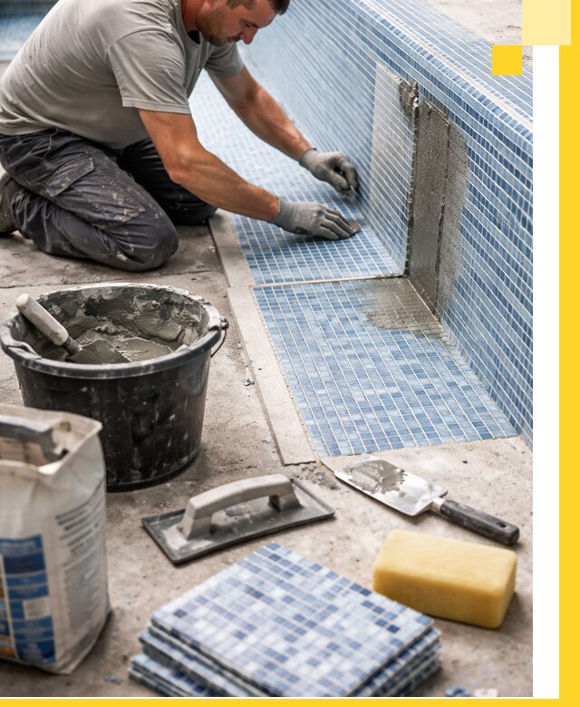 Укладка и ремонт мозаики для бассейнов под ключ в Барнауле