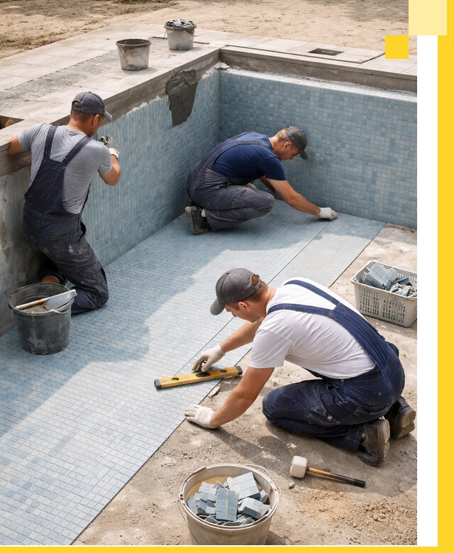 Укладка и установка плитки для бассейнов под ключ в Барнауле