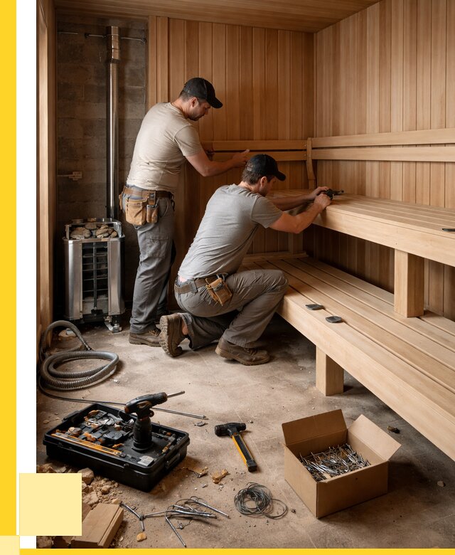 Монтаж саун под ключ в Барнауле от 121392 р. | ЭриданБрн