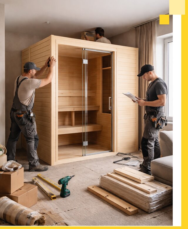 Установка и благоустройство саун в квартире в Барнауле