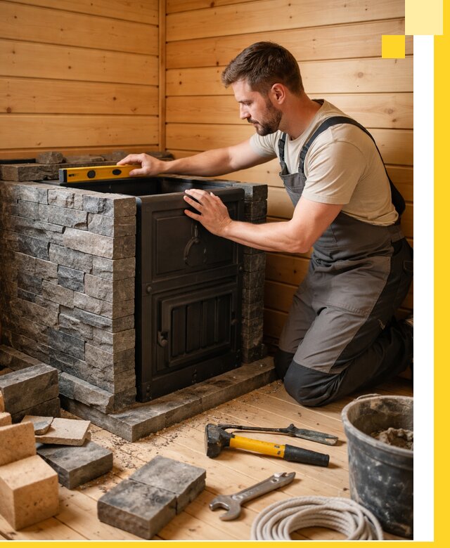 Производство и установка печей для саун под ключ в Барнауле