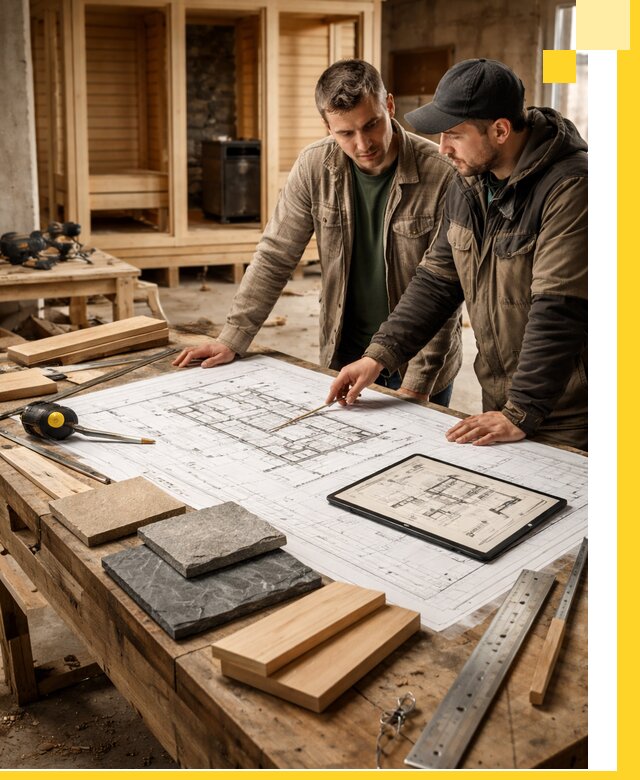 Проекты бань под ключ и планы строительства в Барнауле