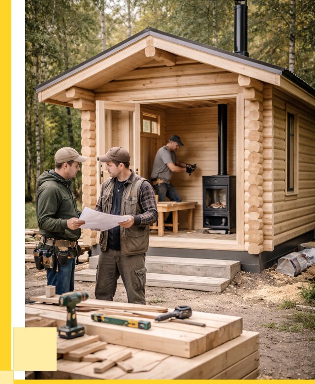 Монтаж бань под ключ в Барнауле — от 202320 р. | ЭриданБрн