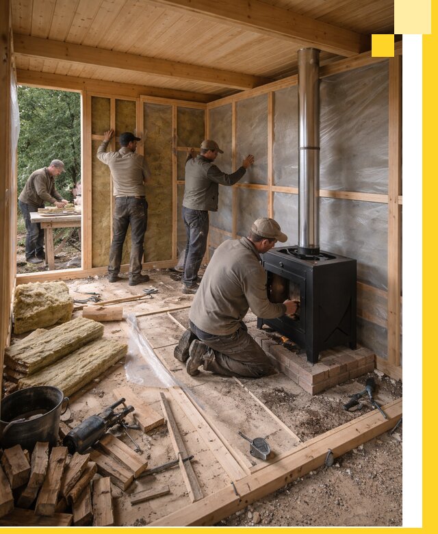 Профессиональный монтаж бань под ключ в Барнауле для дома