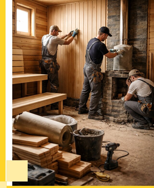 Ремонт бань под ключ в Барнауле от 45522 р. | ЭриданБрн