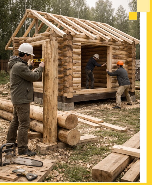 Строительство бань для дачи под ключ в Барнауле с доставкой и монтажом