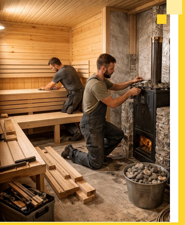 Дизайн и строительство интерьеров бань под ключ в Барнауле