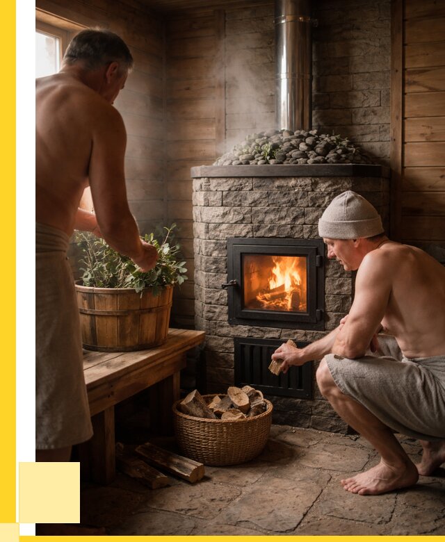 Банные печи под ключ в Барнауле от 45522 р. | ЭриданБрн кирпичная