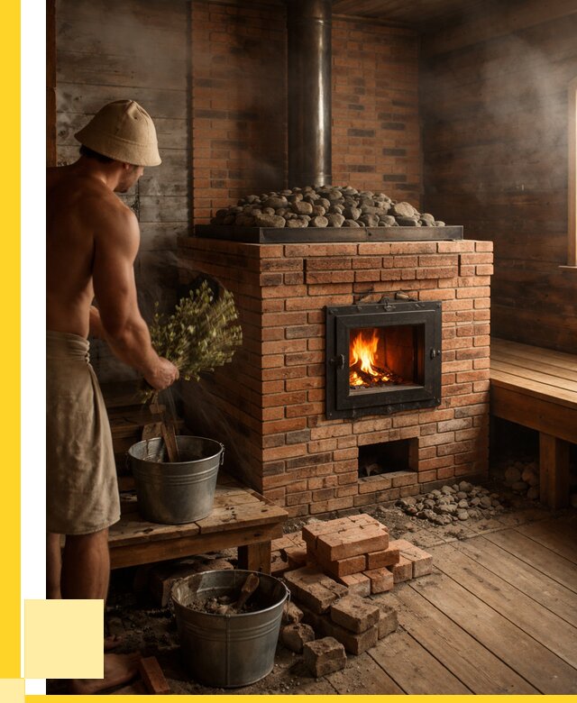 Кирпичные банные печи в Барнауле от 91044 р. | ЭриданБрн