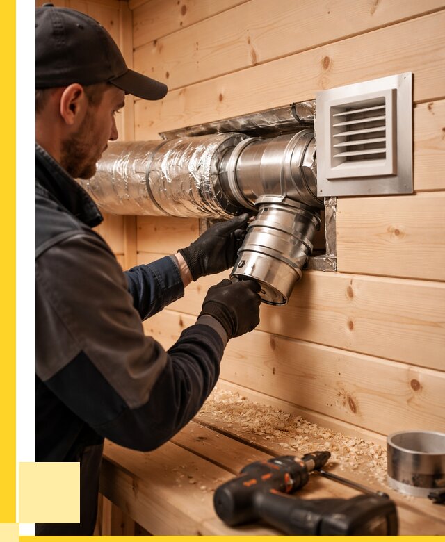 Монтаж вентиляции бани в Барнауле от 12139 р. | ЭриданБрн