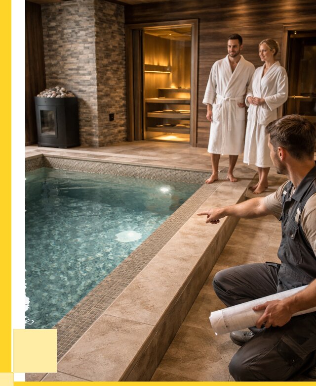 Проект бани с бассейном под ключ в Барнауле от 65754 р. | ЭриданБрн