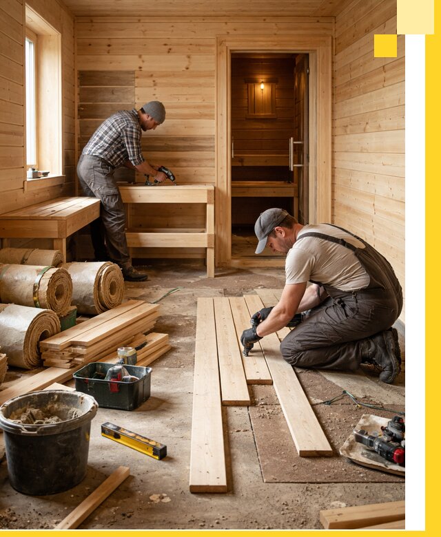 Индивидуальный проект бани с комнатой отдыха под ключ в Барнауле