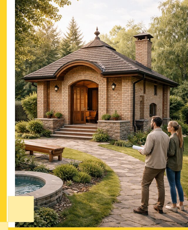 Проект кирпичной бани в Барнауле от 30348 р. | ЭриданБрн