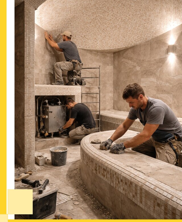 Монтаж хамамов под ключ в Барнауле от 252900 р. ЭриданБрн