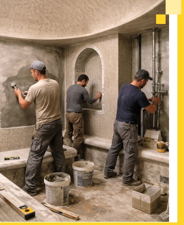 Профессиональный монтаж хамамов под ключ в Барнауле с гарантией