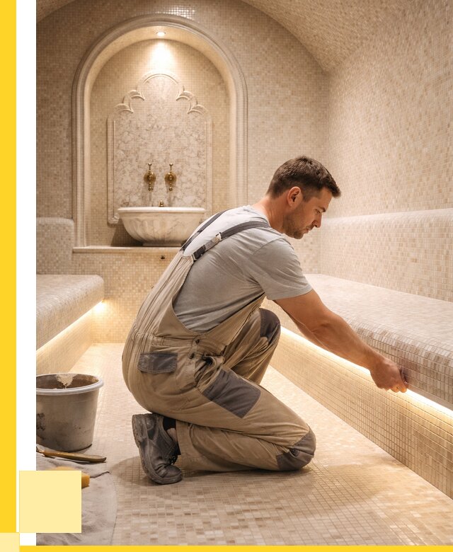 Отделка хамамов под ключ в Барнауле от 5564 р. | ЭриданБрн