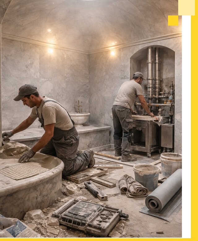 Строительство турецких бань хаммам под ключ в Барнауле