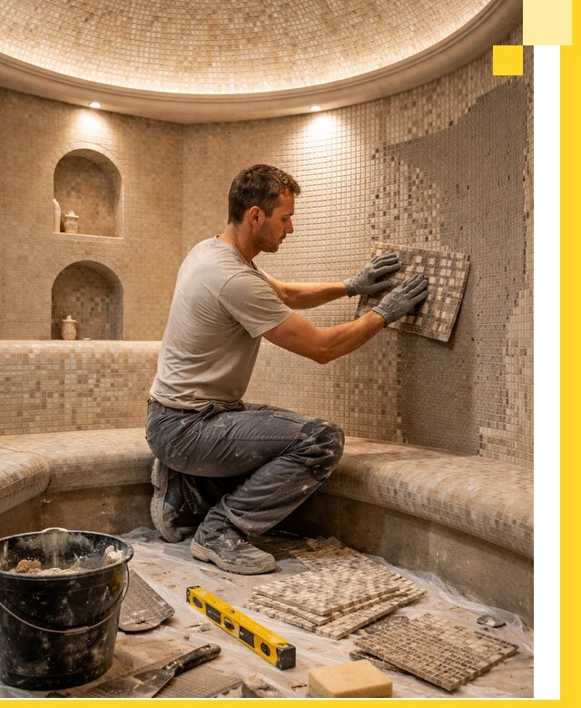 Устройство и монтаж домашнего хамама под ключ в Барнауле