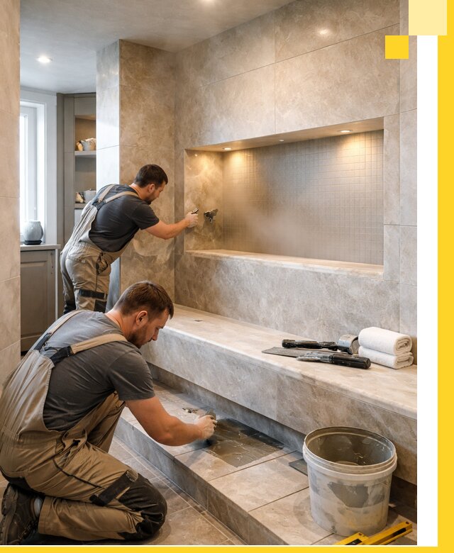 Профессиональное строительство хамама в квартире в Барнауле