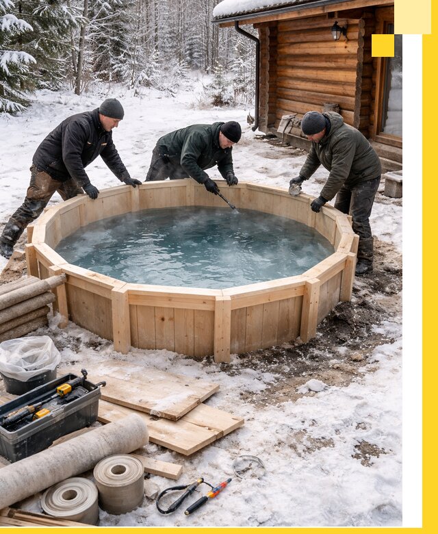 Изготовление и установка ледяных купелей под ключ в Барнауле