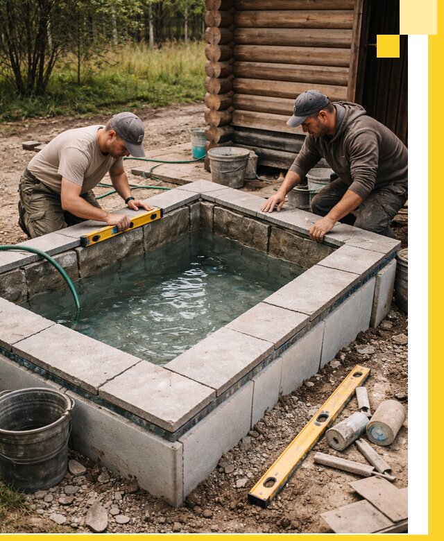 Изготовление и установка холодных купелей под ключ в Барнауле